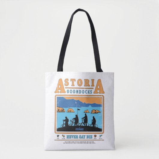Tote Bag Silhouettes des Goonies sur les Goondocks d'Astori (Devant)