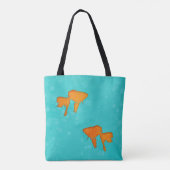 Tote Bag Silhouettes orange de poisson rouge dans une eau t (Dos)