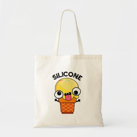 Tote Bag Silicone Funny Crème de glace Cone Pun (Devant)