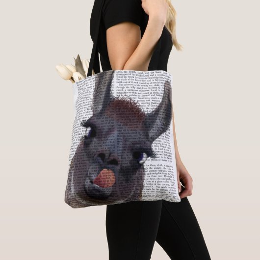 Tote Bag Silly Llama (De près)