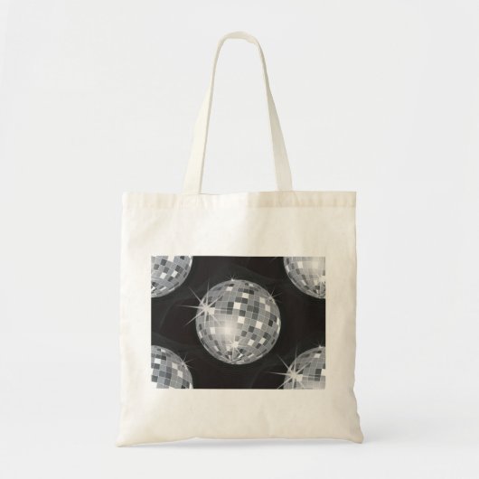 Tote Bag silver disco ball (Devant)