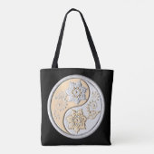 Tote Bag Silver & Gold Yin Yang (Dos)