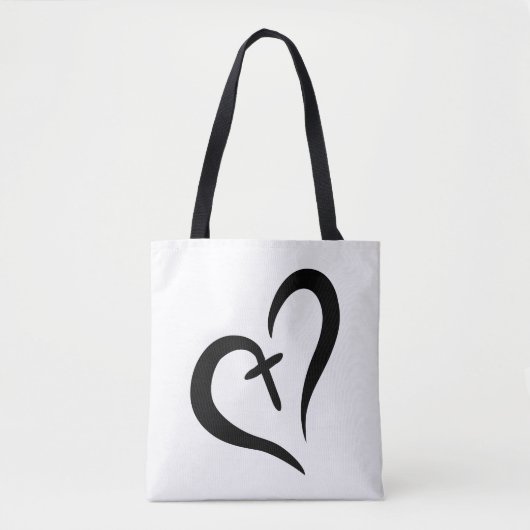 Tote Bag simple amour mignon + FOI = design BLESSEE | (Devant)