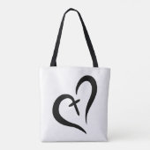 Tote Bag simple amour mignon + FOI = design BLESSEE | (Dos)