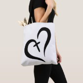 Tote Bag simple amour mignon + FOI = design BLESSEE | (De près)
