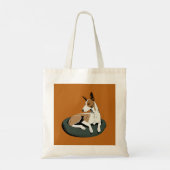 Tote Bag Simple Art Moderne de Chien Tendance (Dos)