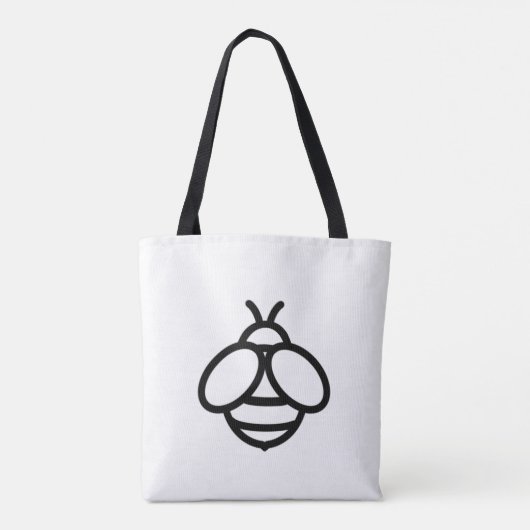 Tote Bag Simple Bee Genre - conception d'abeilles mielleuse (Dos)
