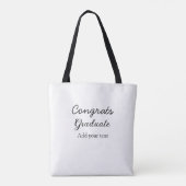 Tote Bag Simple congratulation graduation add your (Dos)