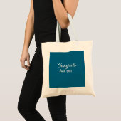 Tote Bag Simple congratulation graduation add your (Devant (produit))