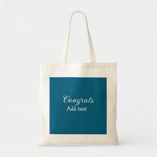Tote Bag Simple congratulation graduation add your (Devant)