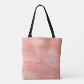 Tote Bag Simple Corail rose subtil Marbre Moderne Monogramm (Dos)