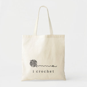 Tote Bag Simple Crochet à laine mignon I