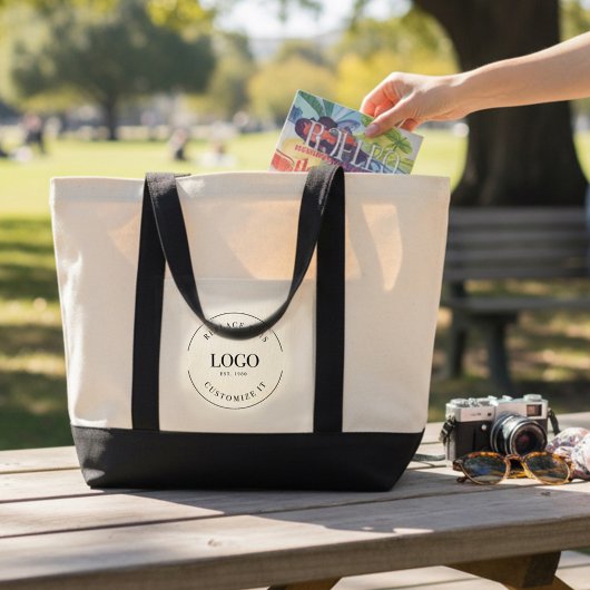 Tote Bag Simple Custom Large Business Logo