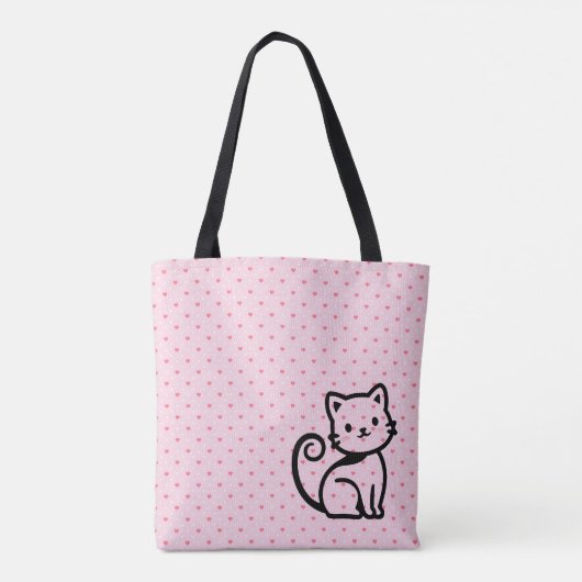 Tote Bag Simple Cute Cat (Dos)
