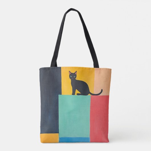 Tote Bag Simple Design Black Cat (Dos)