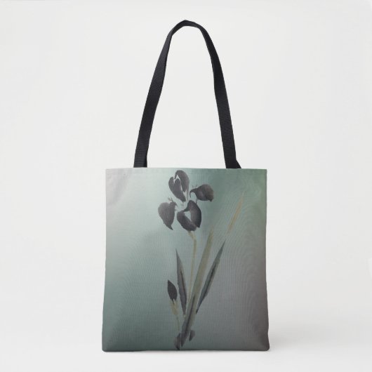 Tote Bag Simple élégant moderne Ukiyo-e Japonais Iris (Devant)