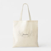 Tote Bag Simple Elegant Personnalisé Neutre Mon Voyage ou M (Dos)