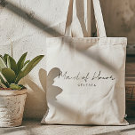 Tote Bag Simple élégante femme de ménage d'honneur personna<br><div class="desc">Cette charmante servante minimaliste de sac fourre-tout d'honneur sera parfait pour les mariages merci des cadeaux ou des faveurs.</div>