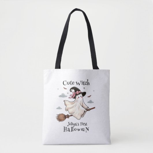 Tote Bag Simple et élégante Mignonne sorcière première Hall (Devant)