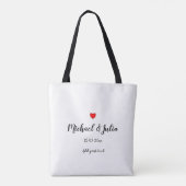 Tote Bag simple et personnalisé ajouter votre nom année hea (Dos)