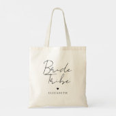 Tote Bag simple mariée noire et blanche (Dos)