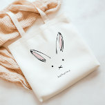 Tote Bag Simple mignonne lapin fille personnalisée<br><div class="desc">Vous pouvez "Customiser" avec votre propre image et texte pour créer un produit unique !</div>