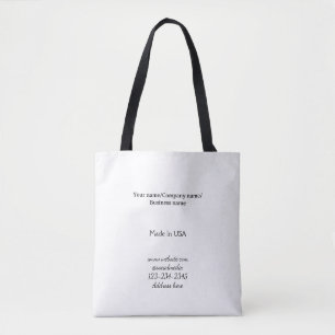 Tote Bag simple minimal ajoutez votre logo/design ici entre