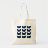 Tote Bag Simple Minimaliste Maigre Bleu Papillon (Devant)
