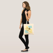 Tote Bag Simple minimum q r code ajouter logo code d'analys (Devant (modèle))