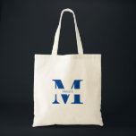 Tote Bag Simple Moderne Élégant Bleu Monogramme Personnalis<br><div class="desc">Ce sac élégant et moderne, d'une nuance de bleu sophistiquée, est l'accessoire idéal pour toute fête ou cadeau de demoiselle d'honneur. Conçu avec simplicité et style à l'esprit, ce sac tendance présente un nom et des initiales en monogramme personnalisés, qui ajoutent une touche unique et personnalisée. Le design épuré et...</div>
