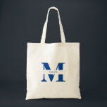 Tote Bag Simple Moderne Élégant Bleu Monogramme Personnalis<br><div class="desc">Ce sac élégant et moderne, d'une nuance de bleu sophistiquée, est l'accessoire idéal pour toute fête ou cadeau de demoiselle d'honneur. Conçu dans un esprit de simplicité et de style, ce sac trendy arbore un monogramme personnalisé avec un nom et des initiales, qui ajoute une touche unique et personnalisée. Le...</div>