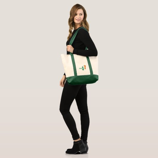 Tote Bag Simple Moderne irlande irlandaise Carte Art Drapea (Devant (modèle))