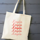 Tote Bag Simple Moderne Typographie Cool Nom
