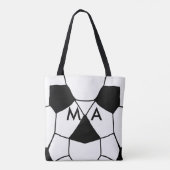 Tote Bag Simple monogramme ajouter votre nom lettre man min (Dos)