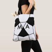 Tote Bag Simple monogramme ajouter votre nom lettre man min (De près)