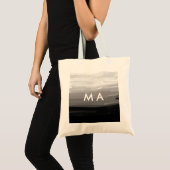Tote Bag Simple monogramme ajouter votre nom lettre man min (Devant (produit))