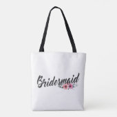 Tote Bag Simple Robe de Demoiselle d'Honneur Calligraphie | (Dos)