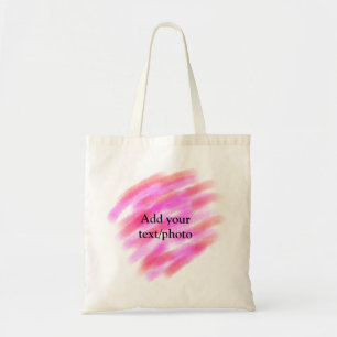 Tote Bag Simple rose rouge aquarelle personnalisable avec n