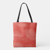 Tote Bag Simple rouge orange subtil marbre moderne Monogram (Dos)