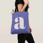 Tote Bag Simple tendance violet gras rétro Monogramme initi<br><div class="desc">Simple tendance violet gras rétro Monogramme Sac fourre-tout initial</div>