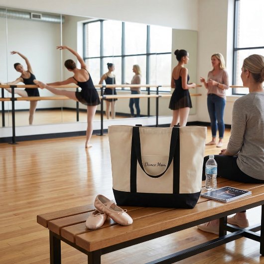 Tote Bag Simple trendy modern black and white typography