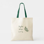 Tote Bag Simple verdure Botanique Bridesmaid faveur (Dos)