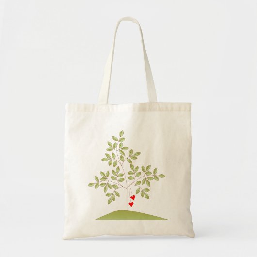 Tote Bag Simplement arbre d'amour (Devant)