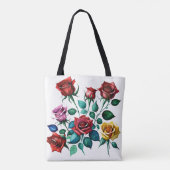 Tote Bag Simplement influencé par votre couleur d'eau Roses (Dos)