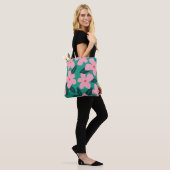 Tote Bag Simplicité florale : Beauté Abstraite (Sur le modèle)