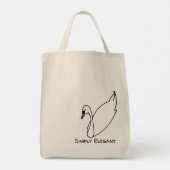 Tote Bag Simply Elegant Swan (Dos)