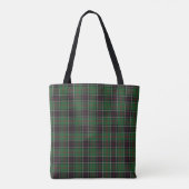 Tote Bag Sinclair Clan Chasse Tartan Variant Plaid (Dos)