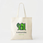 Tote Bag Singapour Asie Durable Ville verte (Devant)