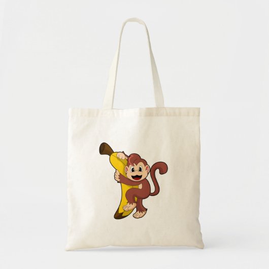Tote Bag Singe avec banane (1).PNG (Devant)