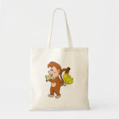 Tote Bag Singe avec bananes (Devant)